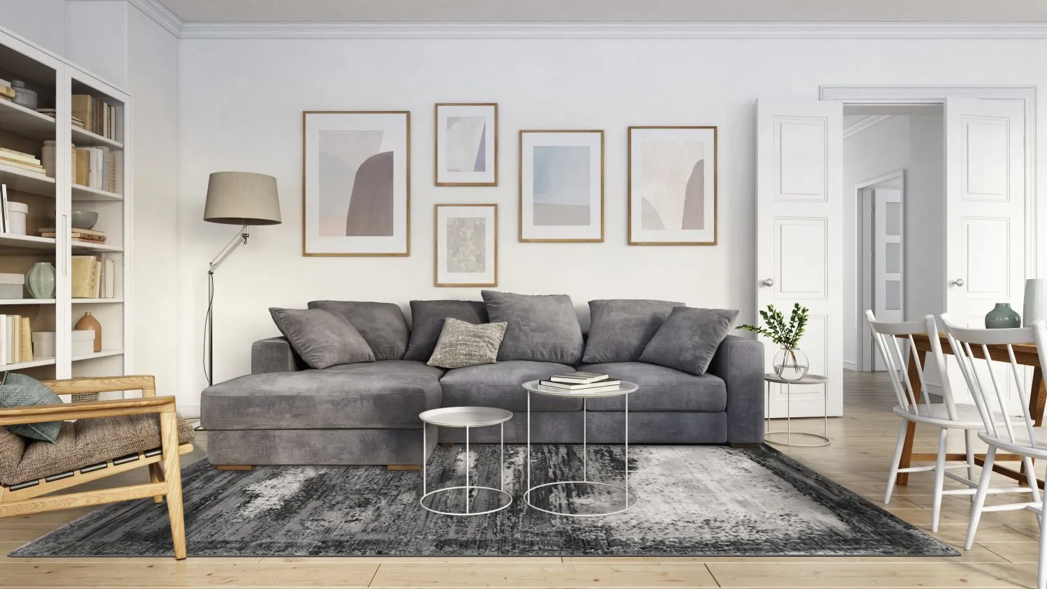 Wilton-Teppich - Sovana (grau)