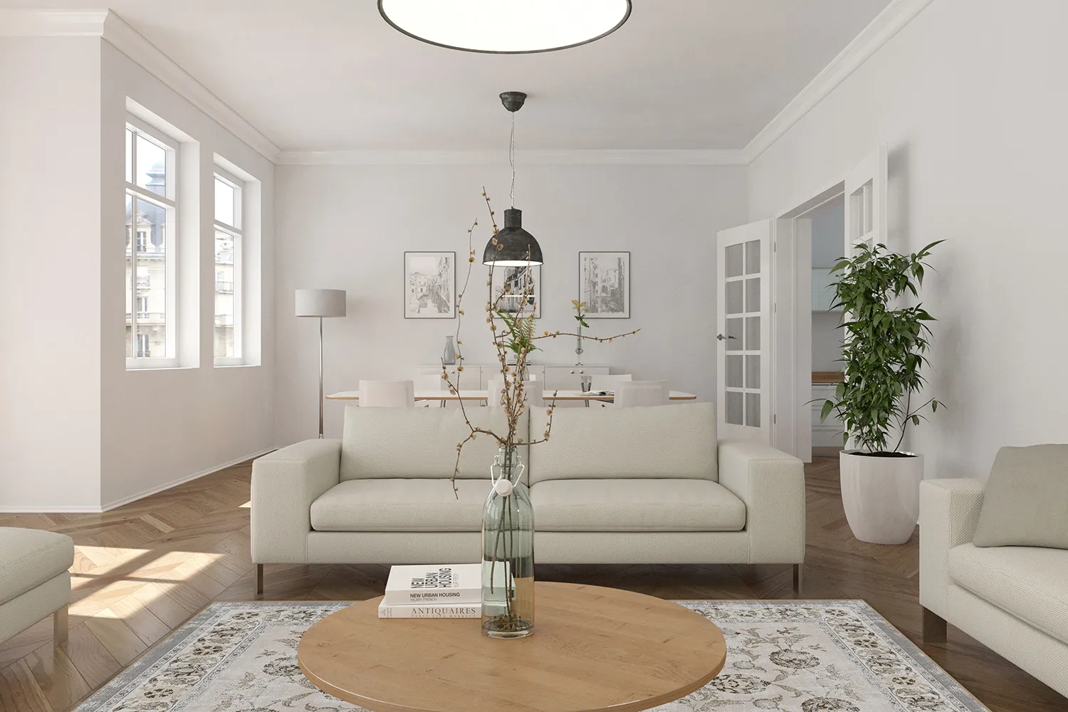 Wilton-Teppich - Adeleine (beige)