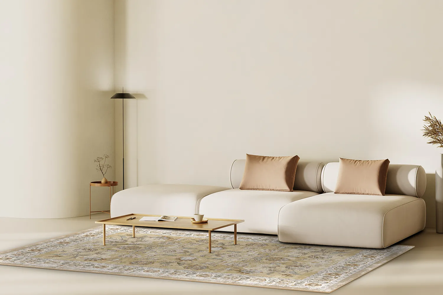 Tapis Wilton - Adeleine (ocre)