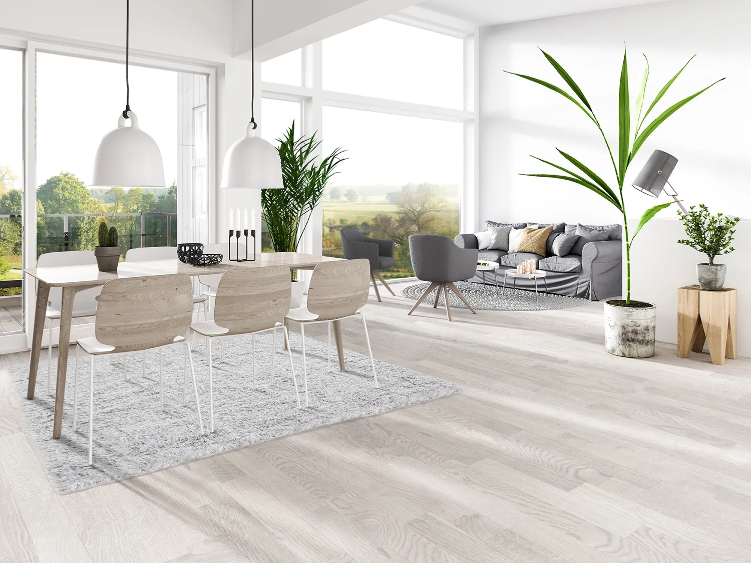 Hochflorteppiche - Antuco (hellgrau)