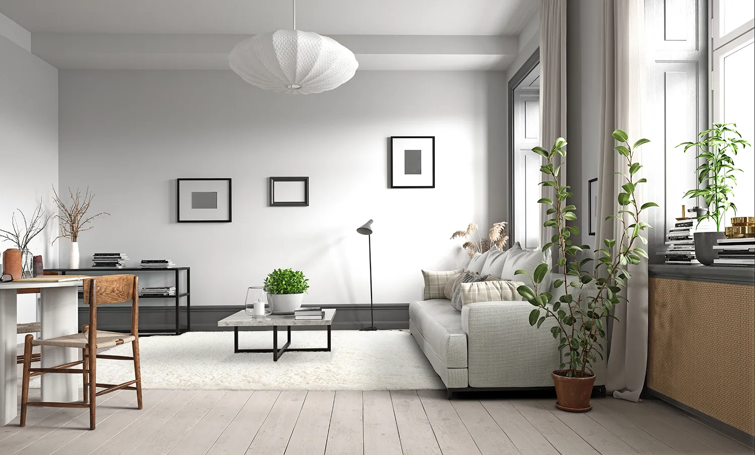 Hochflorteppiche - Antuco (weiß)