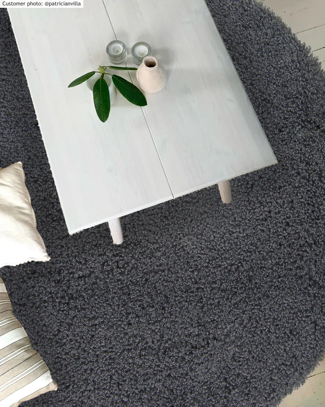 Runde Teppiche - Antuco (dunkelgrau)