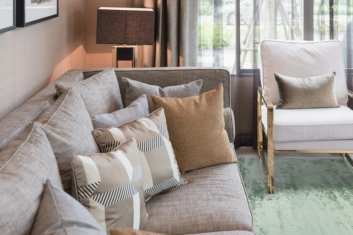 Hochflorteppiche - Aranga Super Soft Fur (grün)