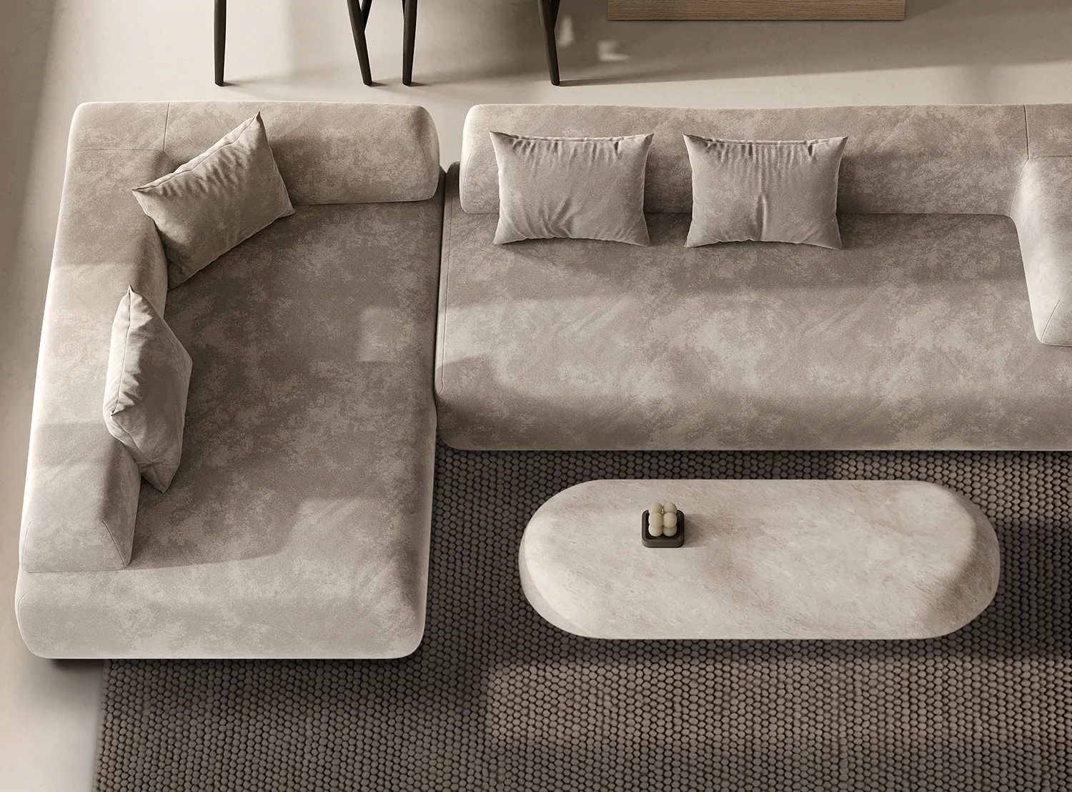 Wollteppich - Avafors Wool Bubble (braun)