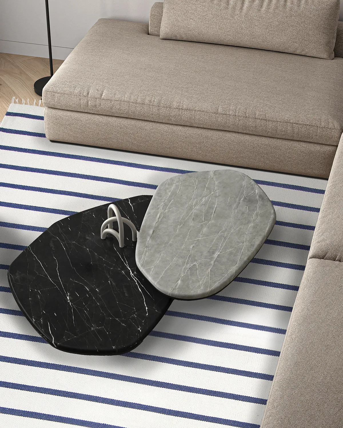 Baumwollteppich - Helle (blue)