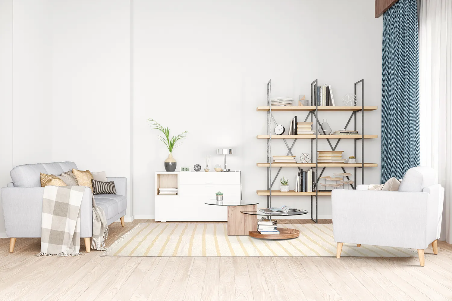 Tapis en coton - Helle (jaune)