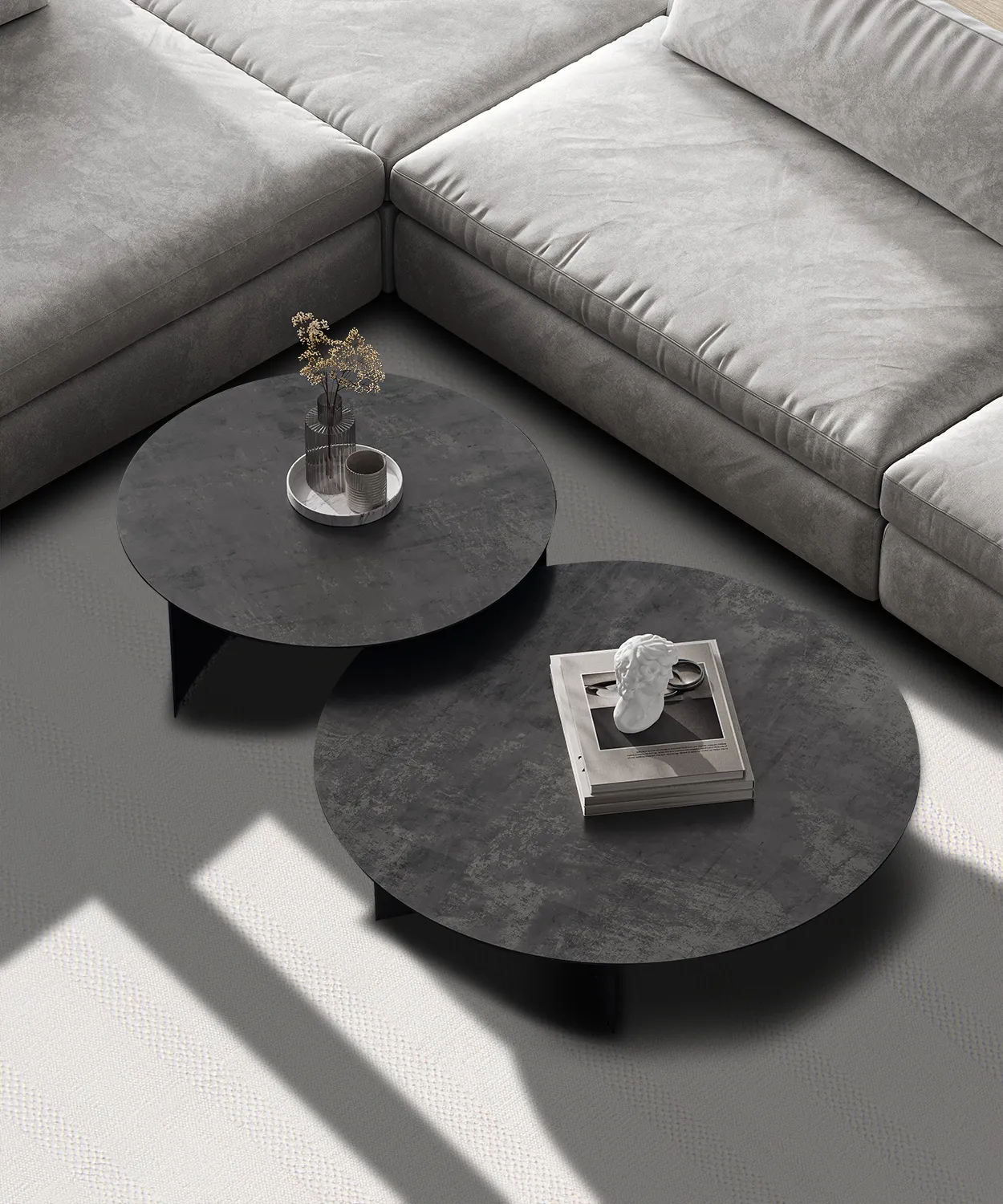 Baumwollteppich - Lilje (hell beige)