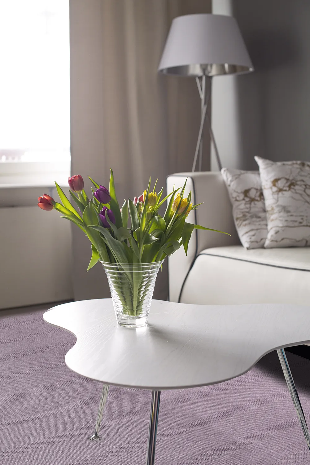 Tapis en coton - Lilje (violet)