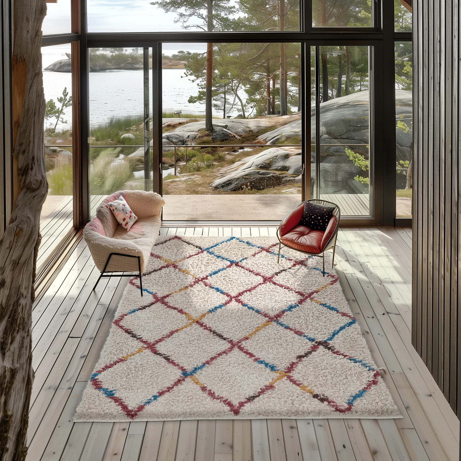 Hochflorteppiche - Maeron Natural Cotton Shaggy (multi)