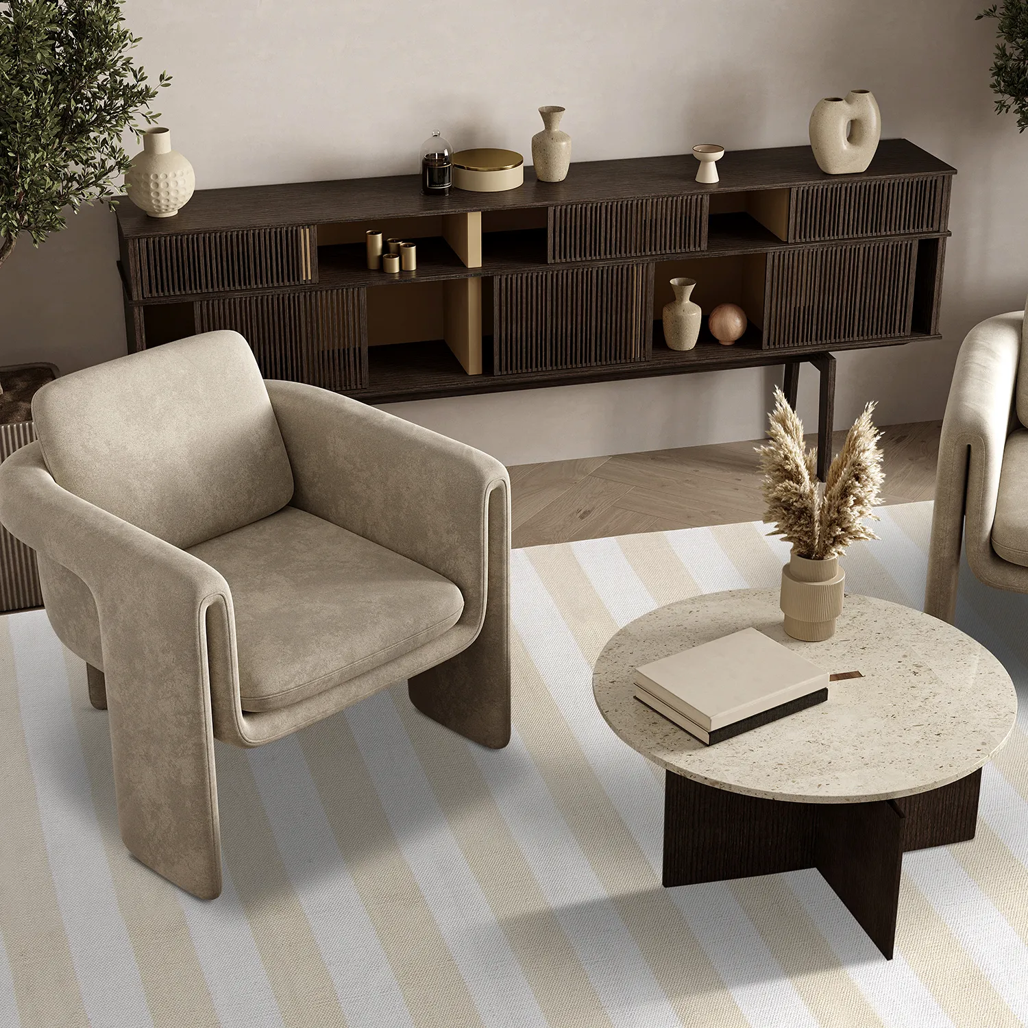 Baumwollteppich - Nilo (beige)