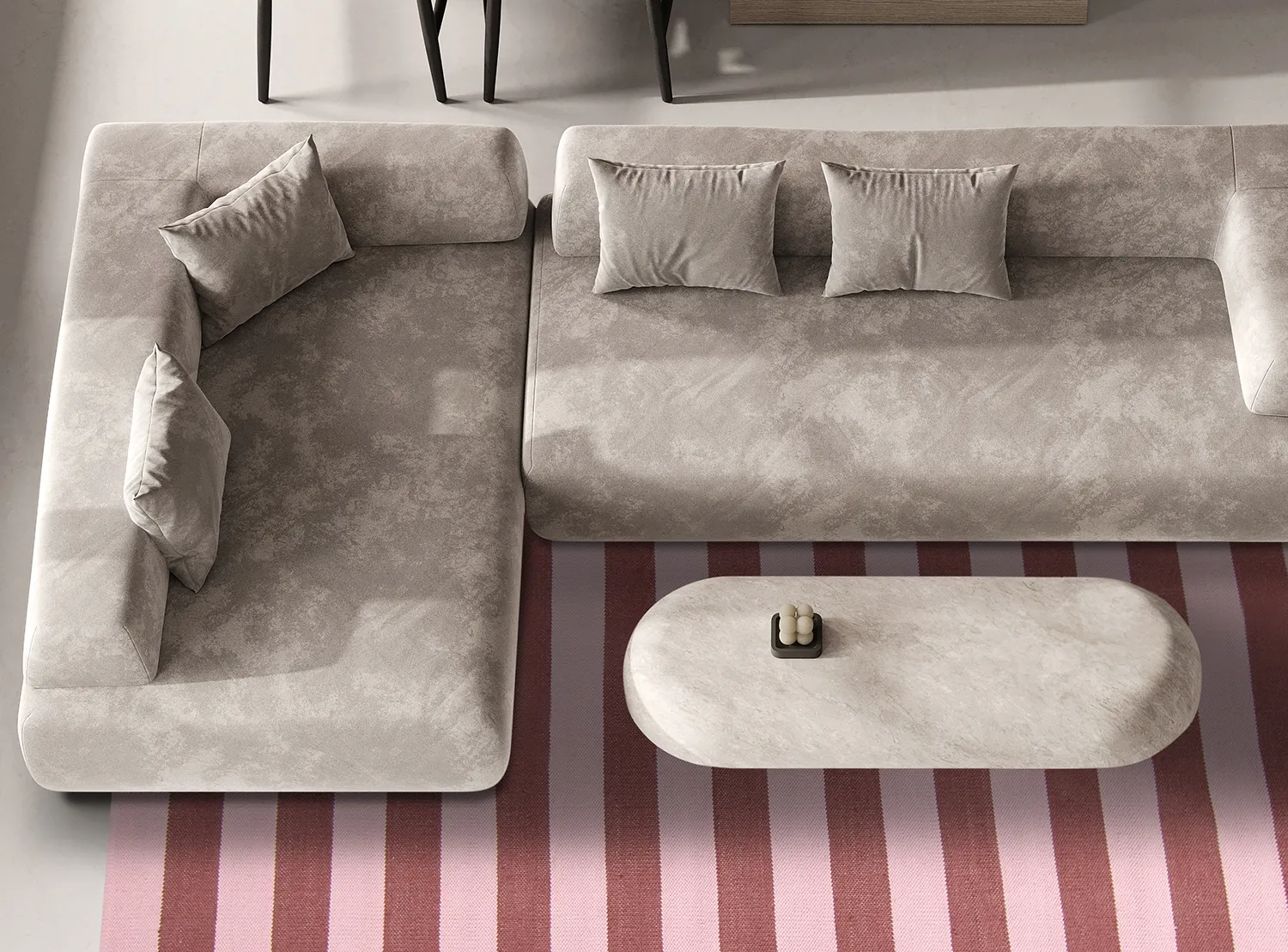 Tapis en coton - Nilo (rose)