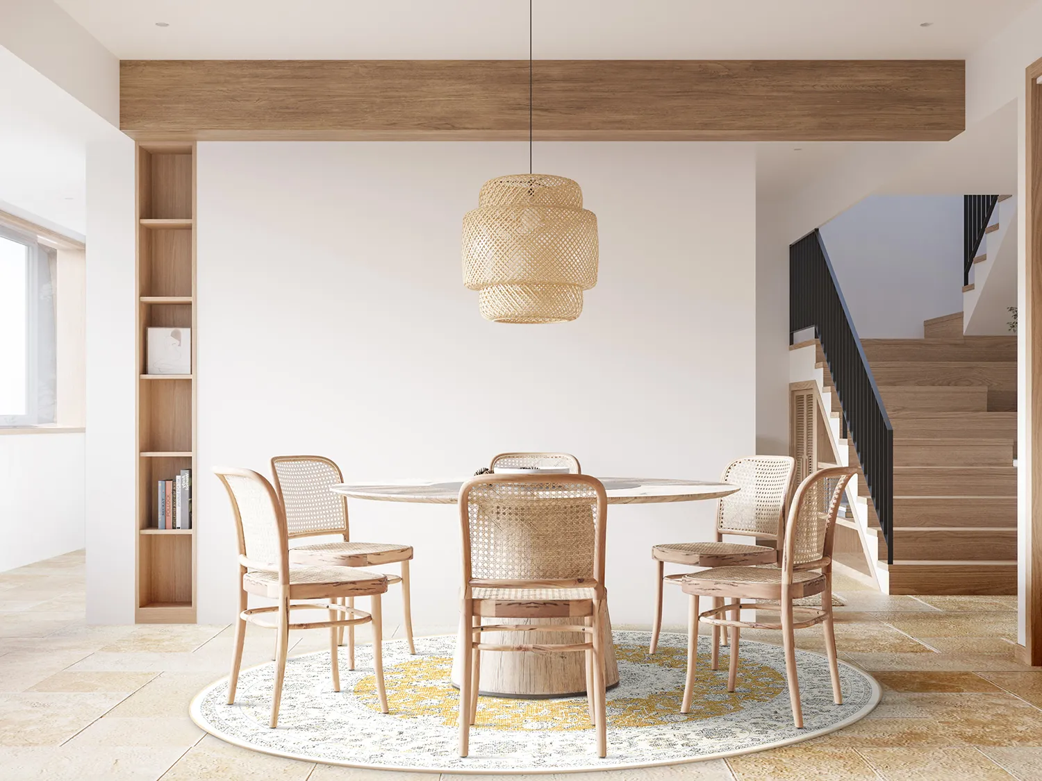 Rund Teppich - Arabella (ochre)