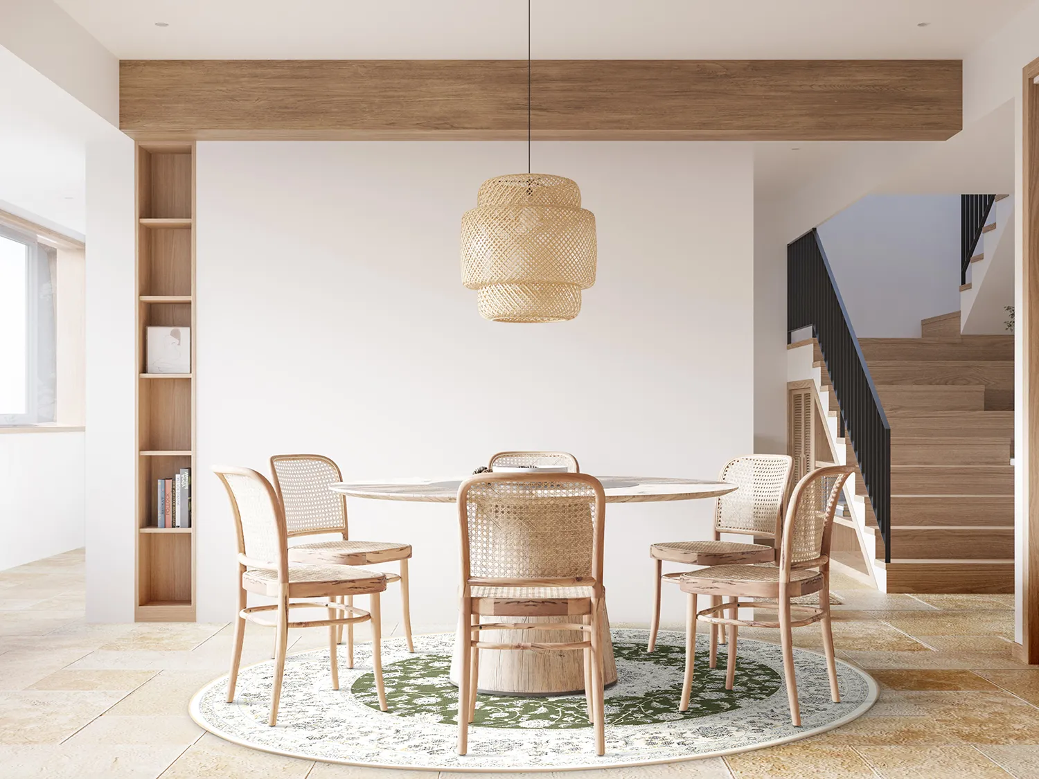 Rund Teppich - Arabella (grün)