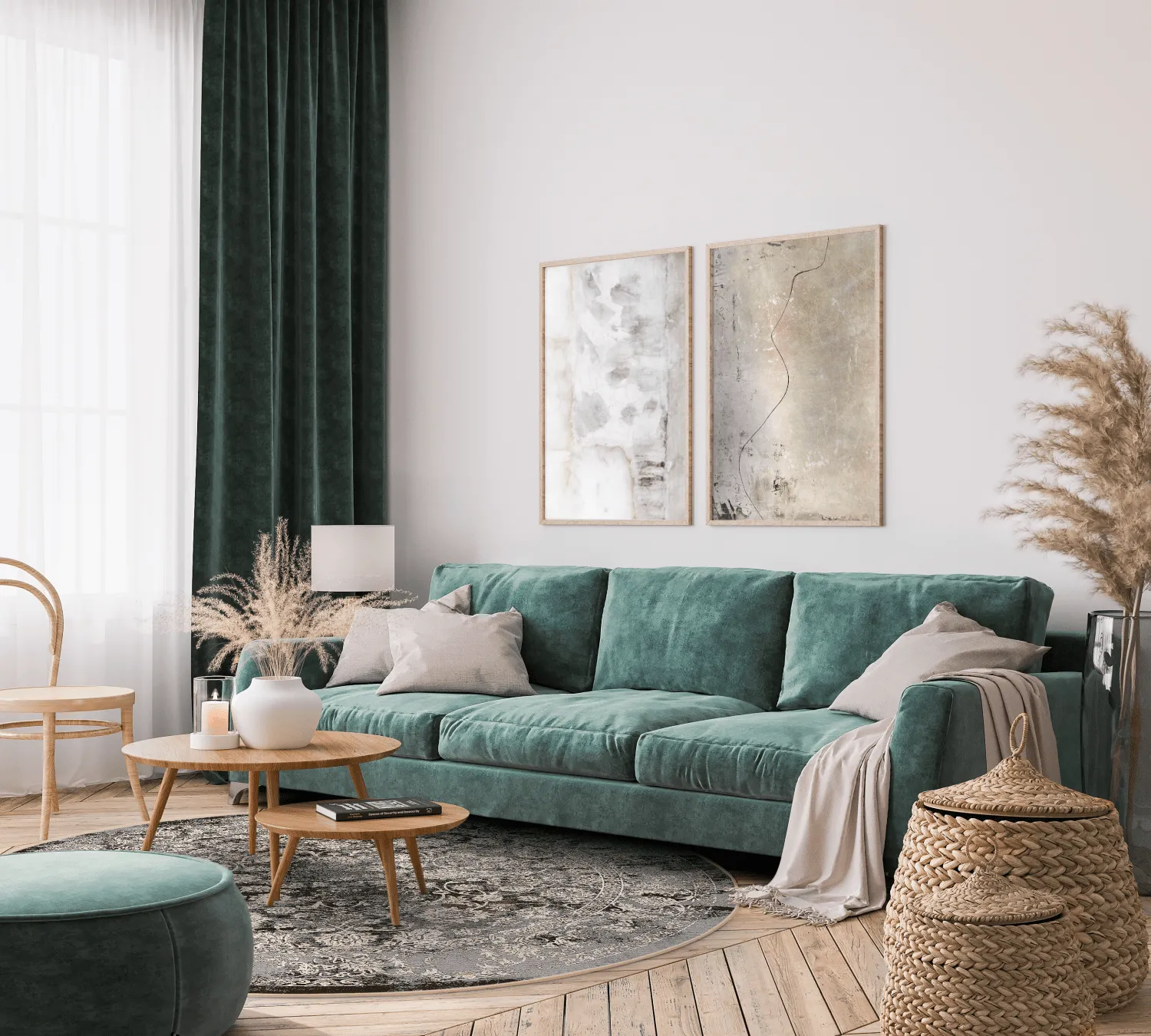 Rund Teppich - Amaya (braun)