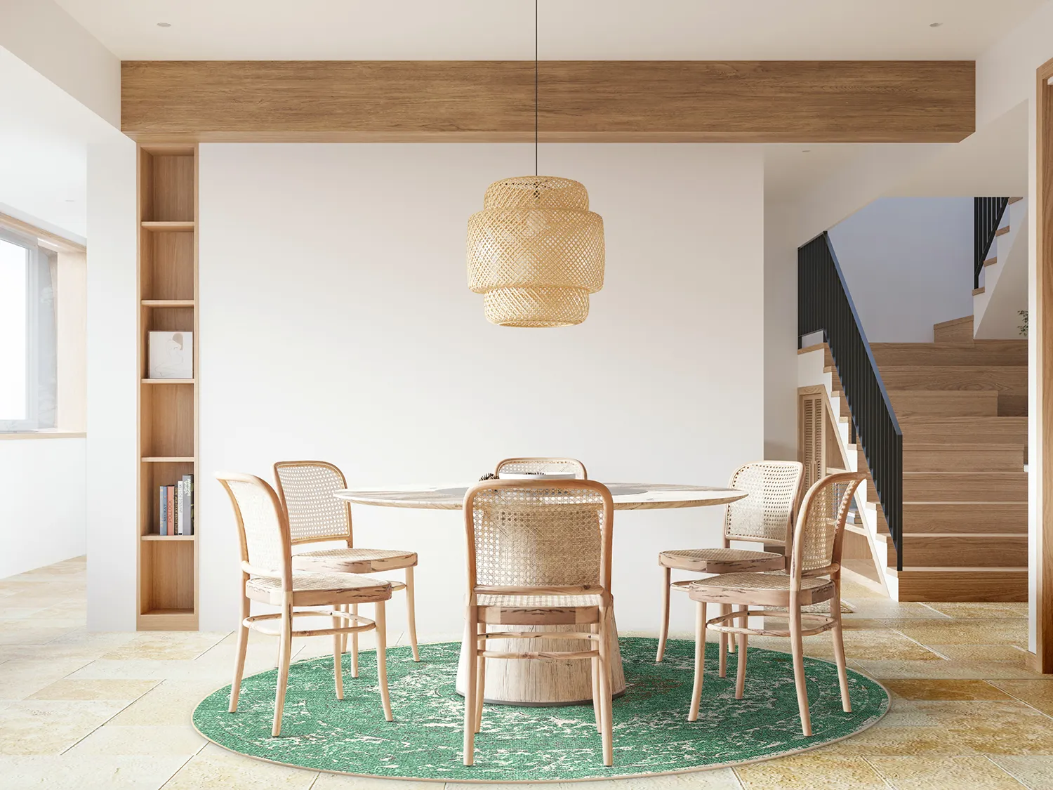 Rund Teppich - Lainey (grün)