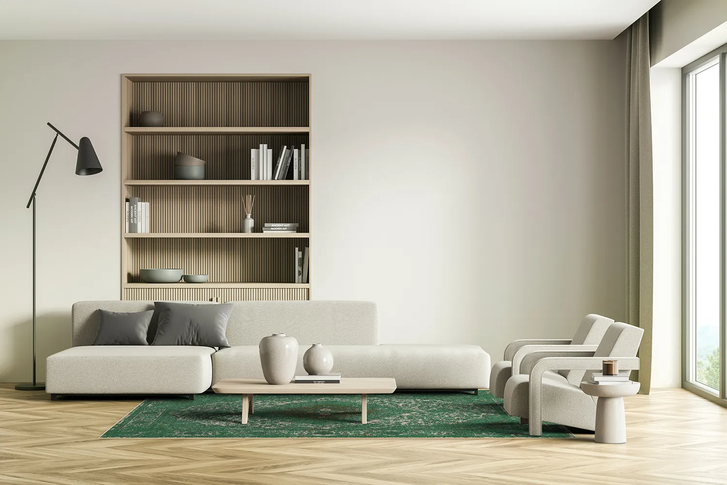 Wilton-Teppich - Lainey (grün)