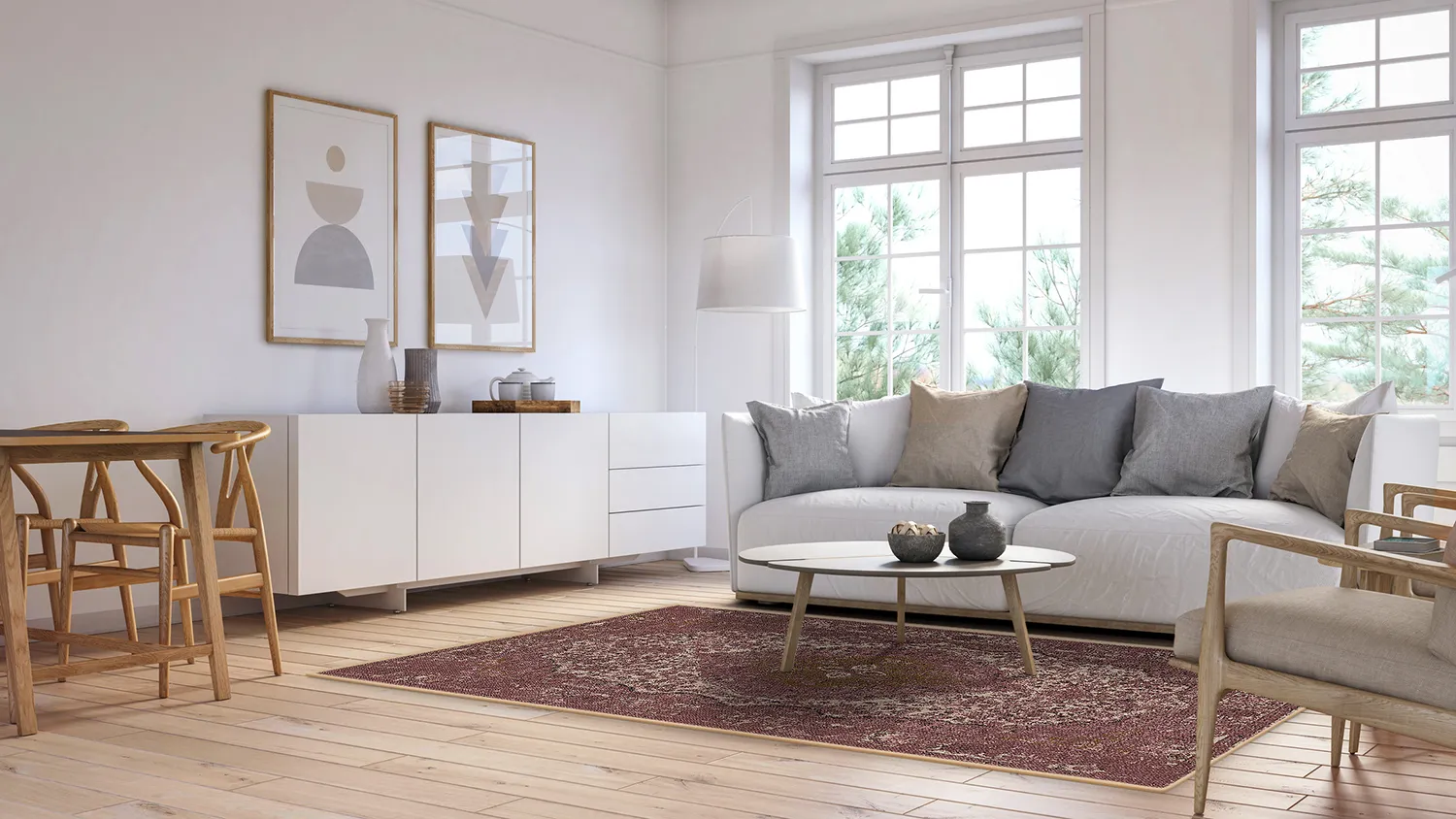 Wilton-Teppich - Lainey (rot)