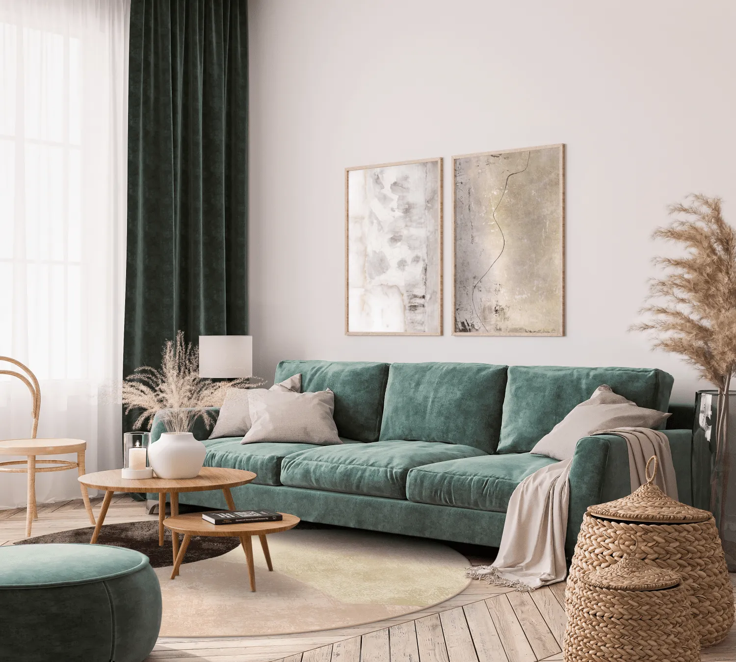 Rund Teppich - Lazio (braun)