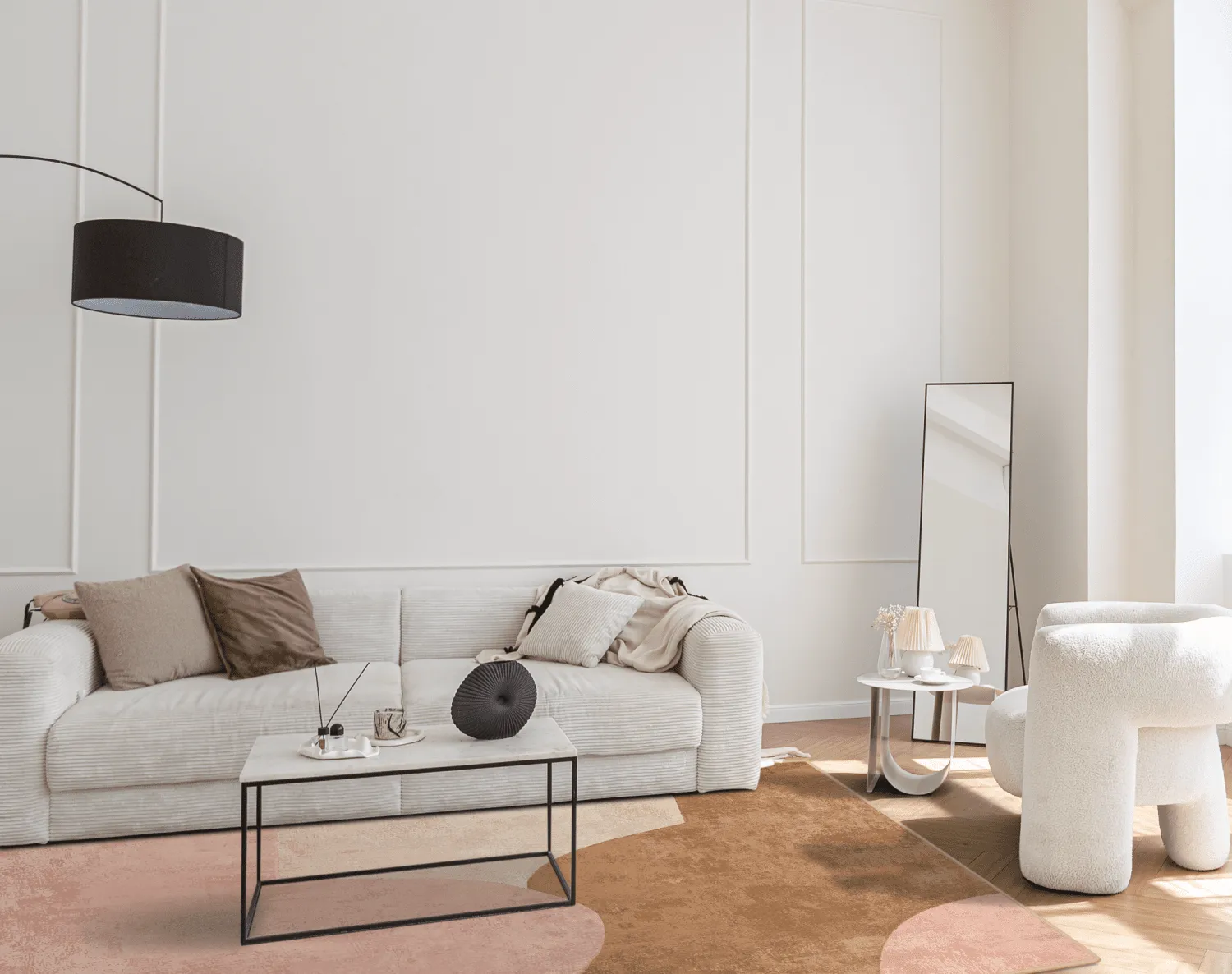 Wilton-Teppich - Lazio (beige/rosa)