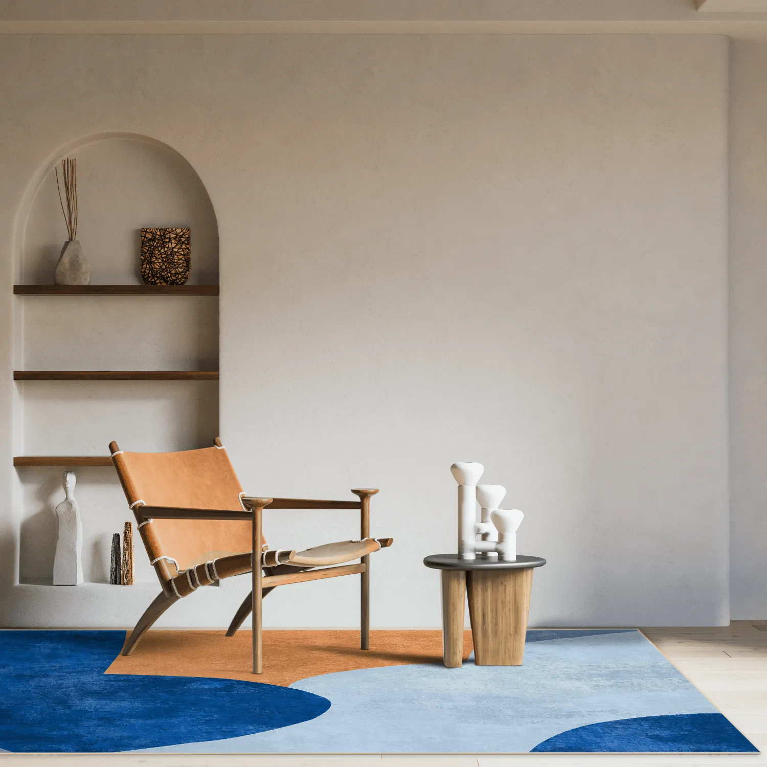 Wilton-Teppich - Lazio (blau)