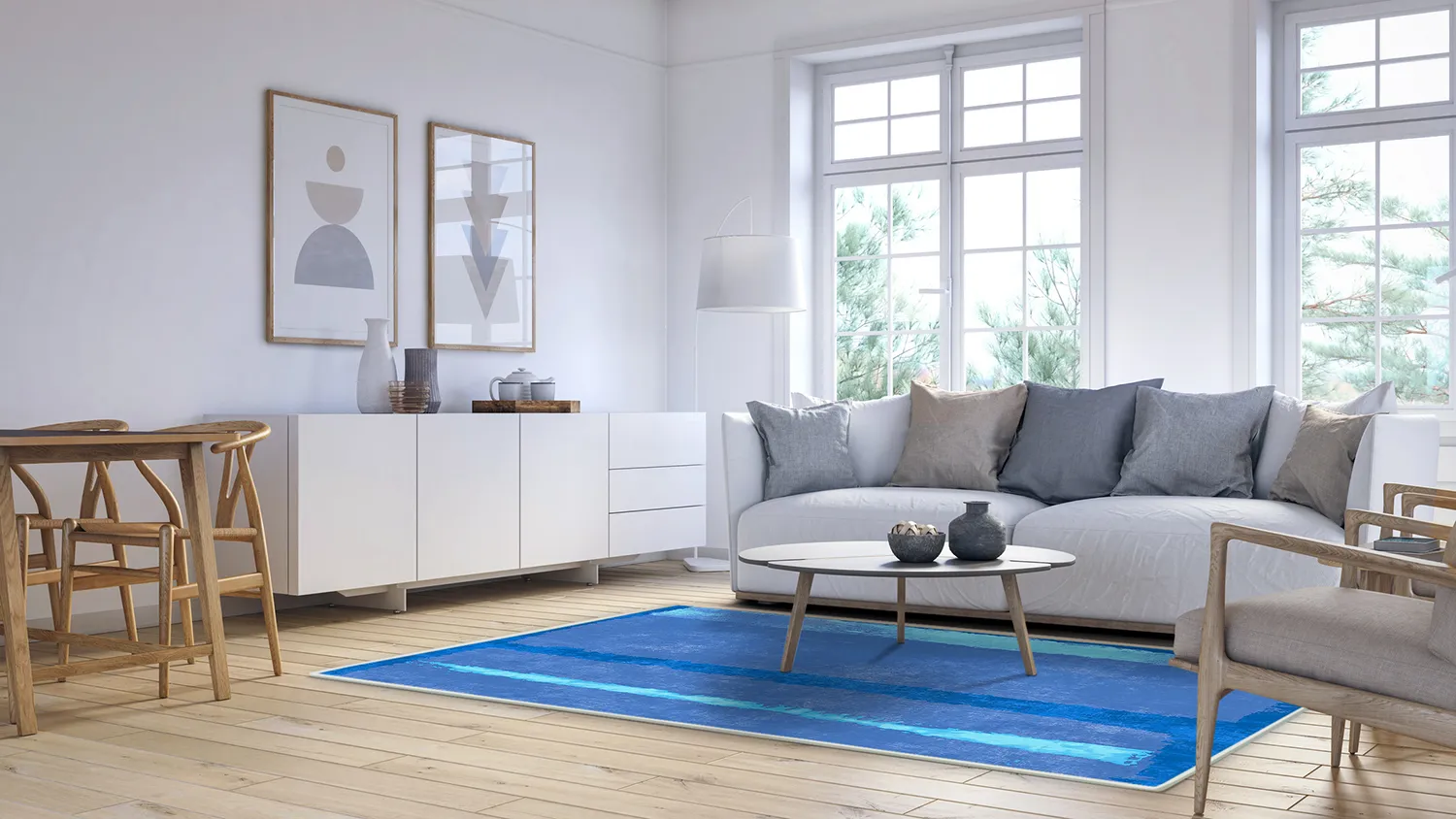 Tapis Wilton - Asti (bleu)