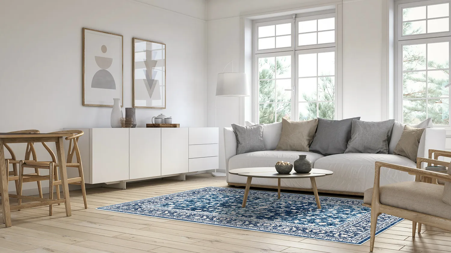 Tapis Wilton - Genesis (bleu)