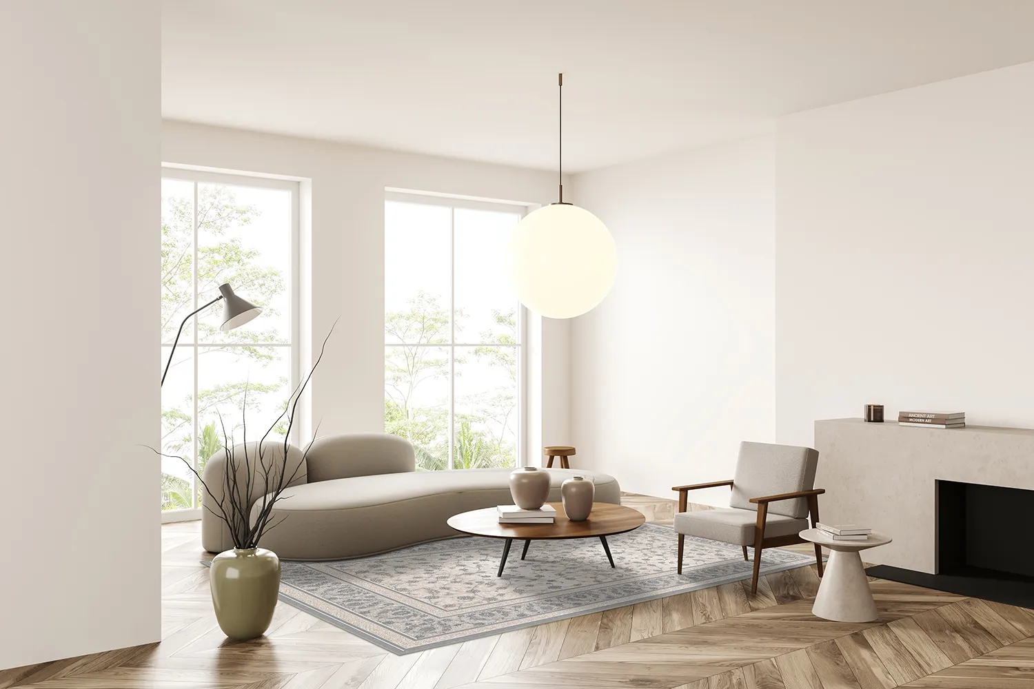 Wilton-Teppich - Genesis (grau)