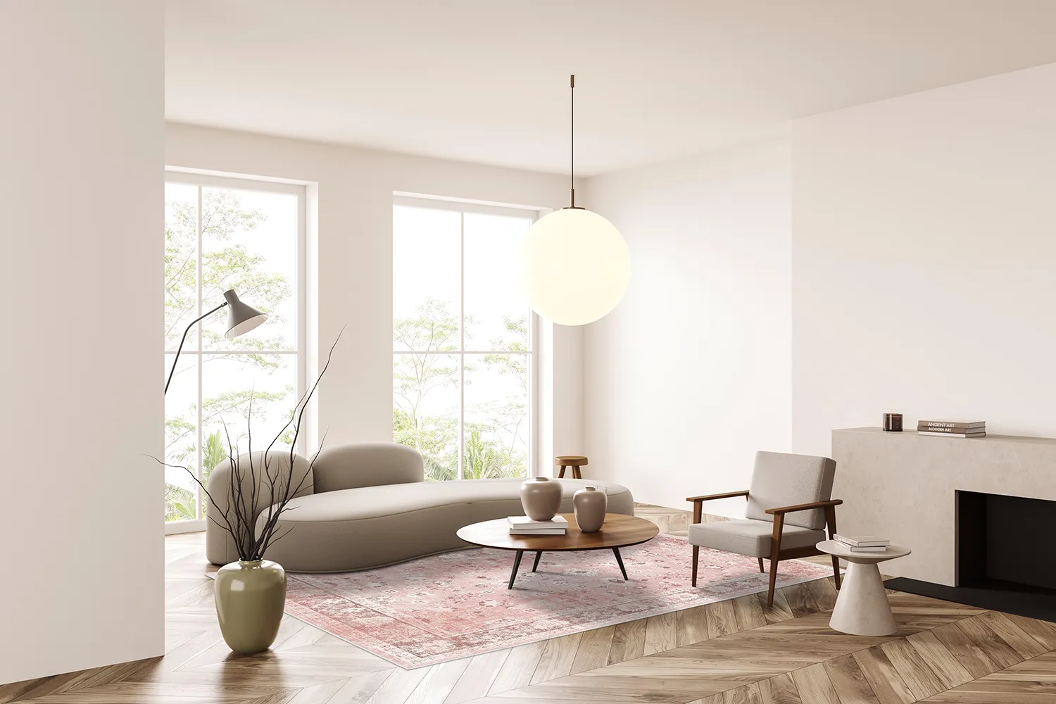 Wilton-Teppich - Gombalia (rosa)