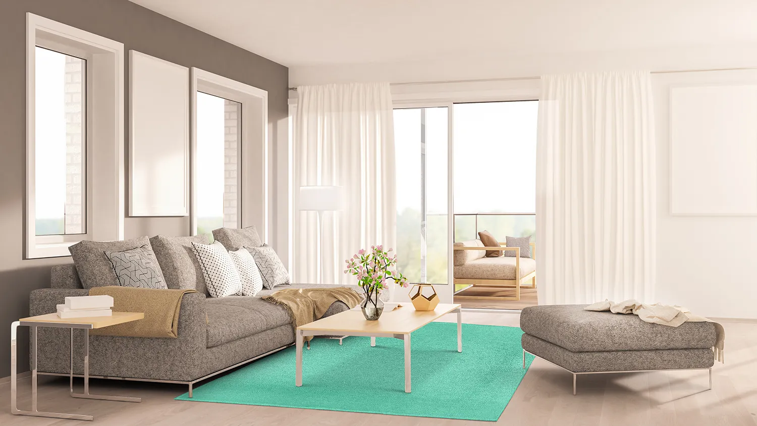 Wollteppich - Hamilton (Biscay Green)