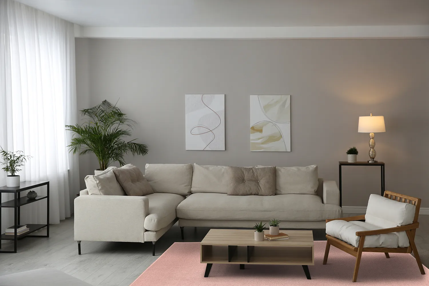 Wollteppich - Hamilton (Coral Pink)