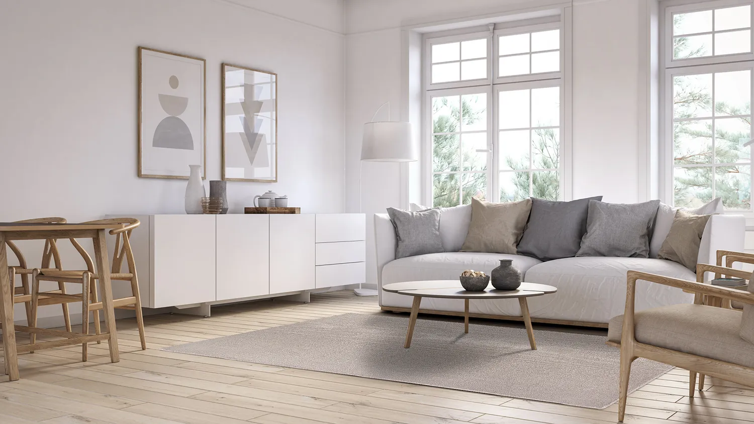 Wollteppich - Hamilton (natur)