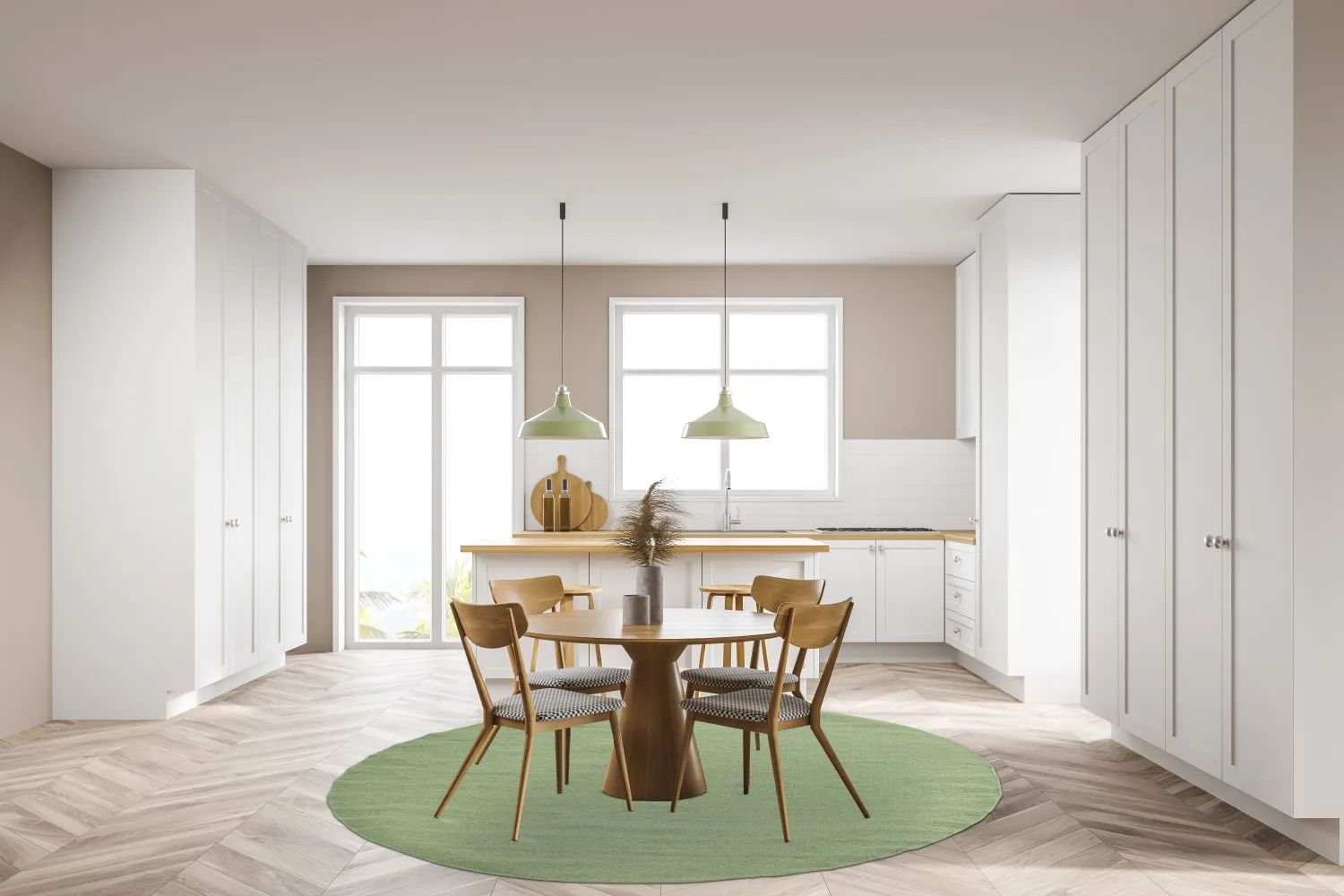 Runde Teppiche - Hamilton (Chive)