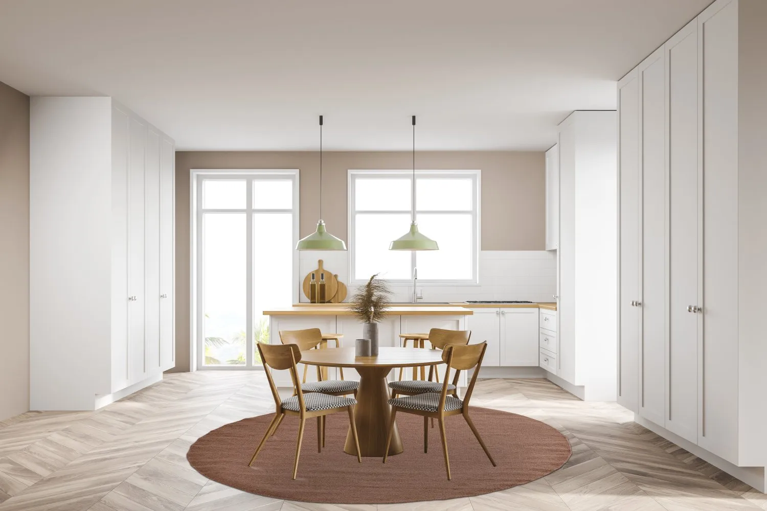 Runde Teppiche - Hamilton (Deep Taupe)