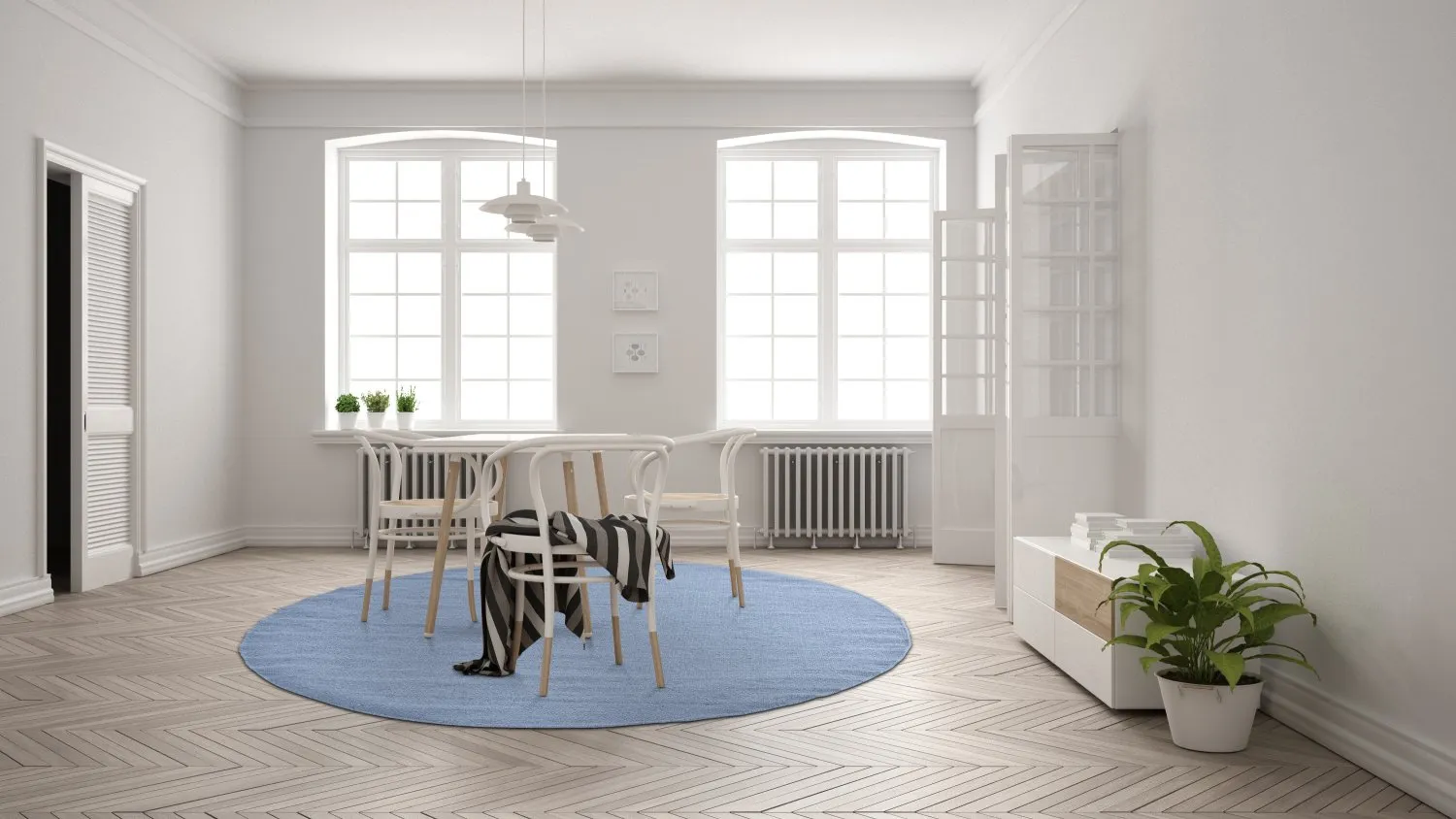 Runde Teppiche - Hamilton (Faded Denim)