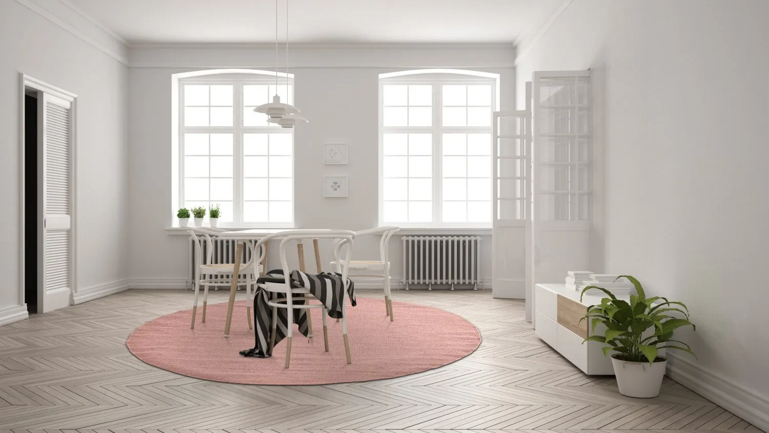 Runde Teppiche - Hamilton (Coral Pink)