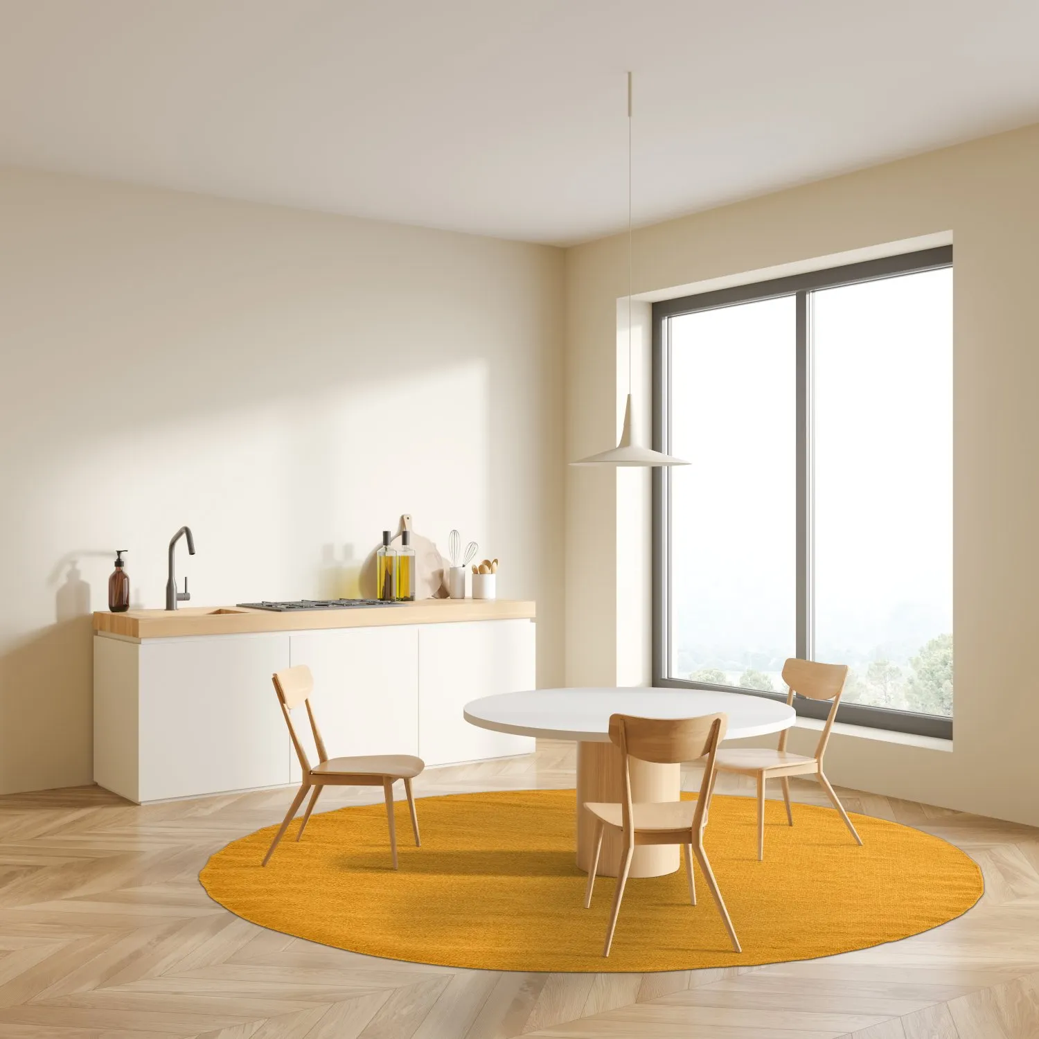 Runde Teppiche - Hamilton (Saffron)