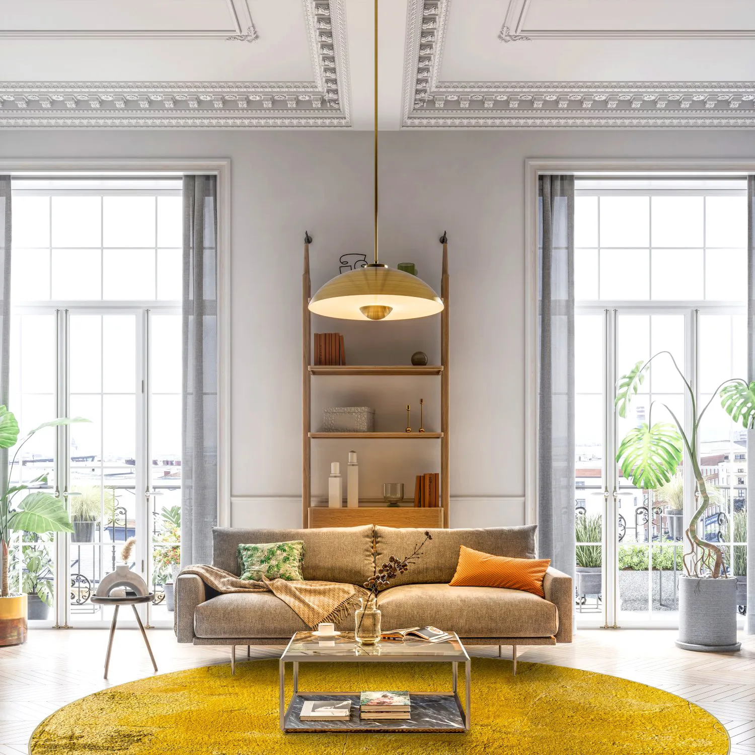 Rund Teppich - Arbus (gold)