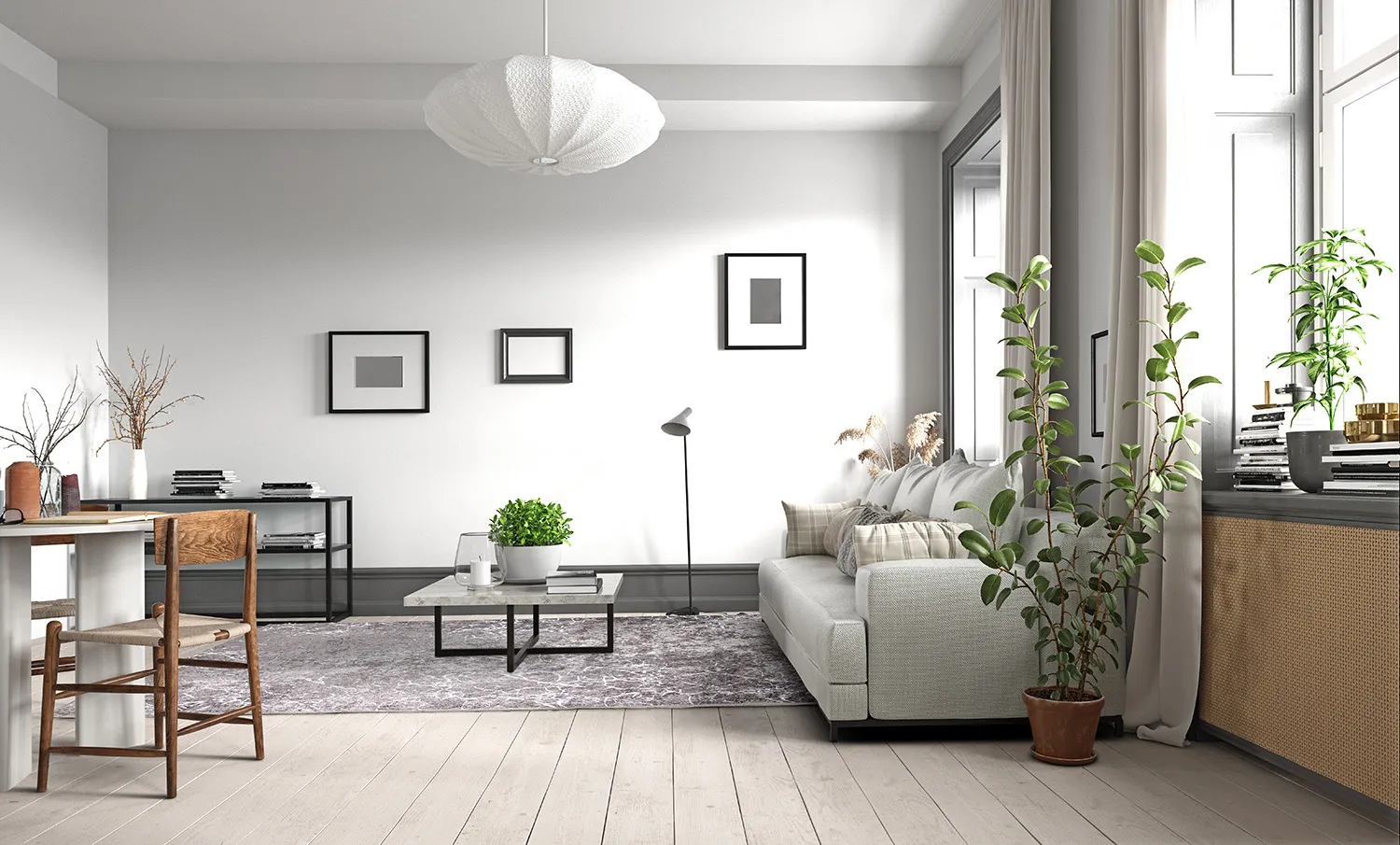 Tapis Wilton - Zaria (gris foncé/argenté)