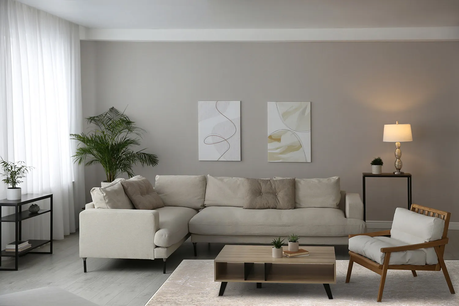 Wilton-Teppich - Zaria (hellbraun/silber)