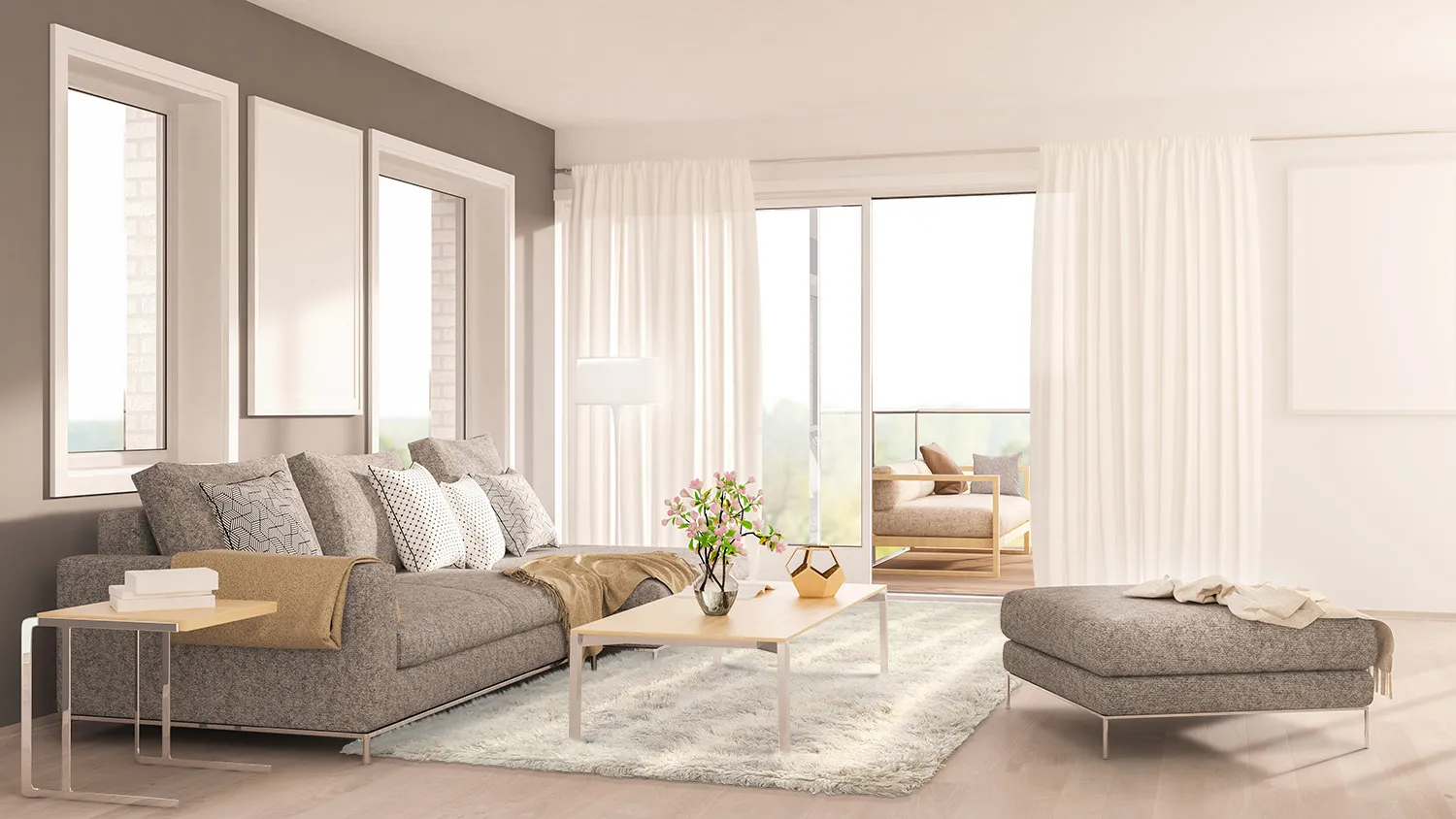 Wollteppich - Ives (beige)