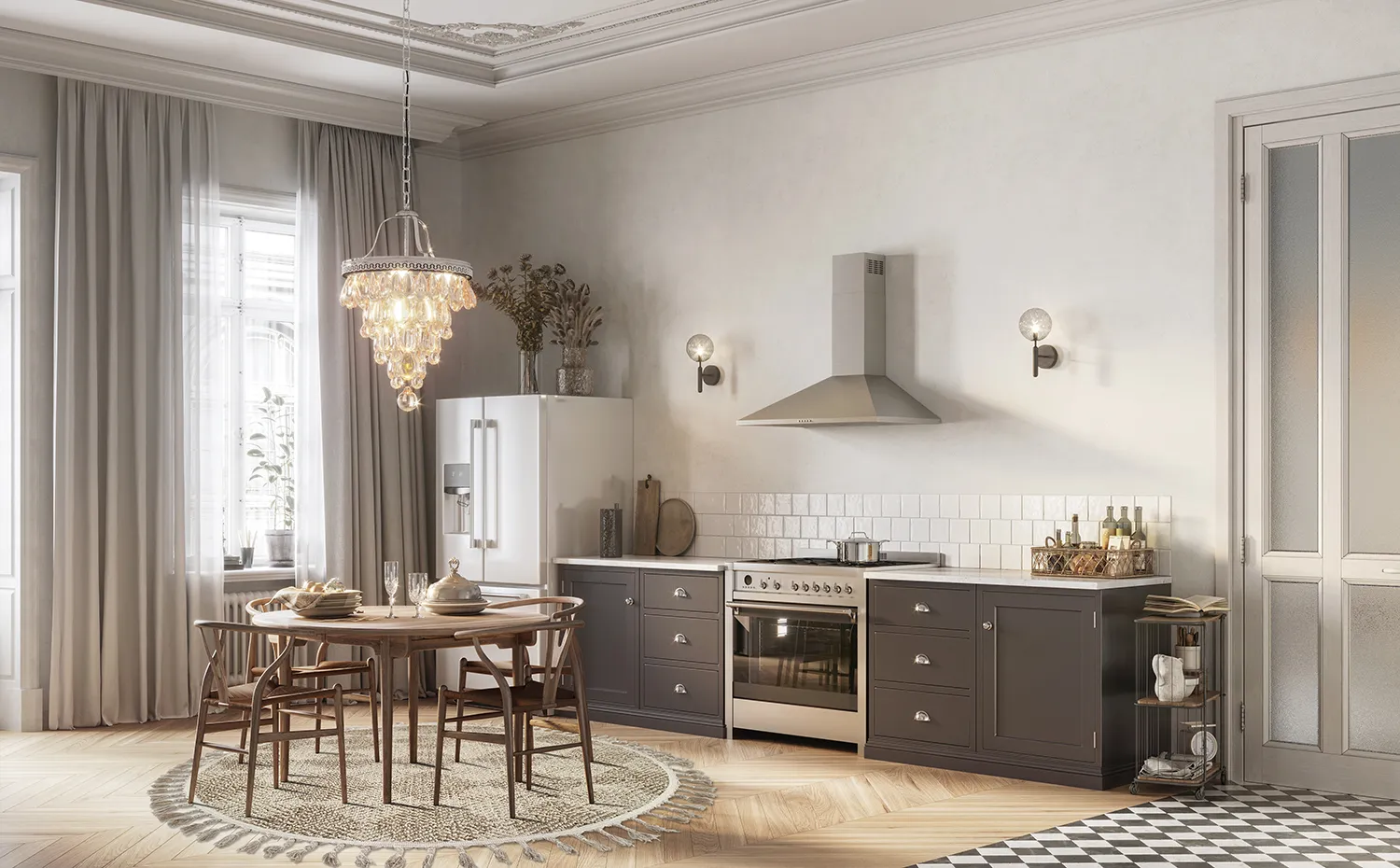 Tapis rond - Indoor/Outdoor Dakota (beige)