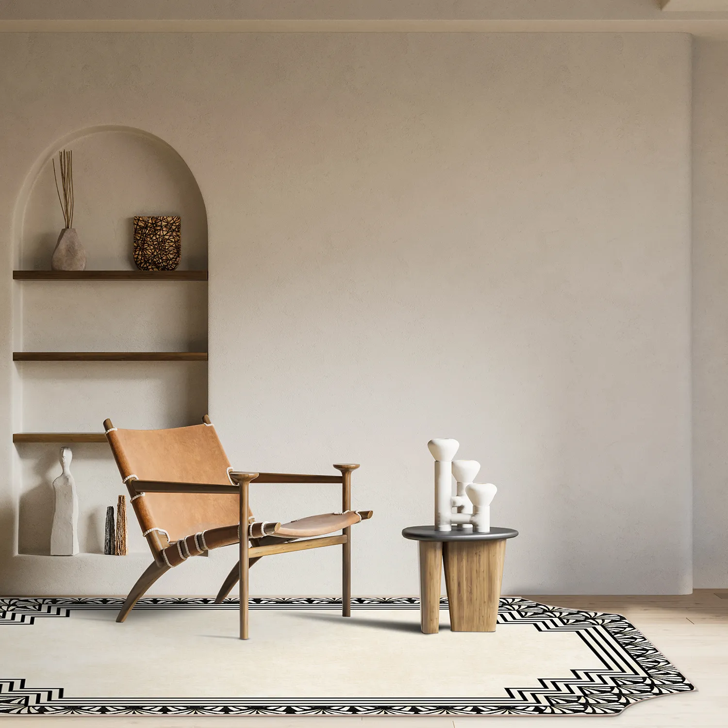 Wilton-Teppich - Cleo (schwarz)