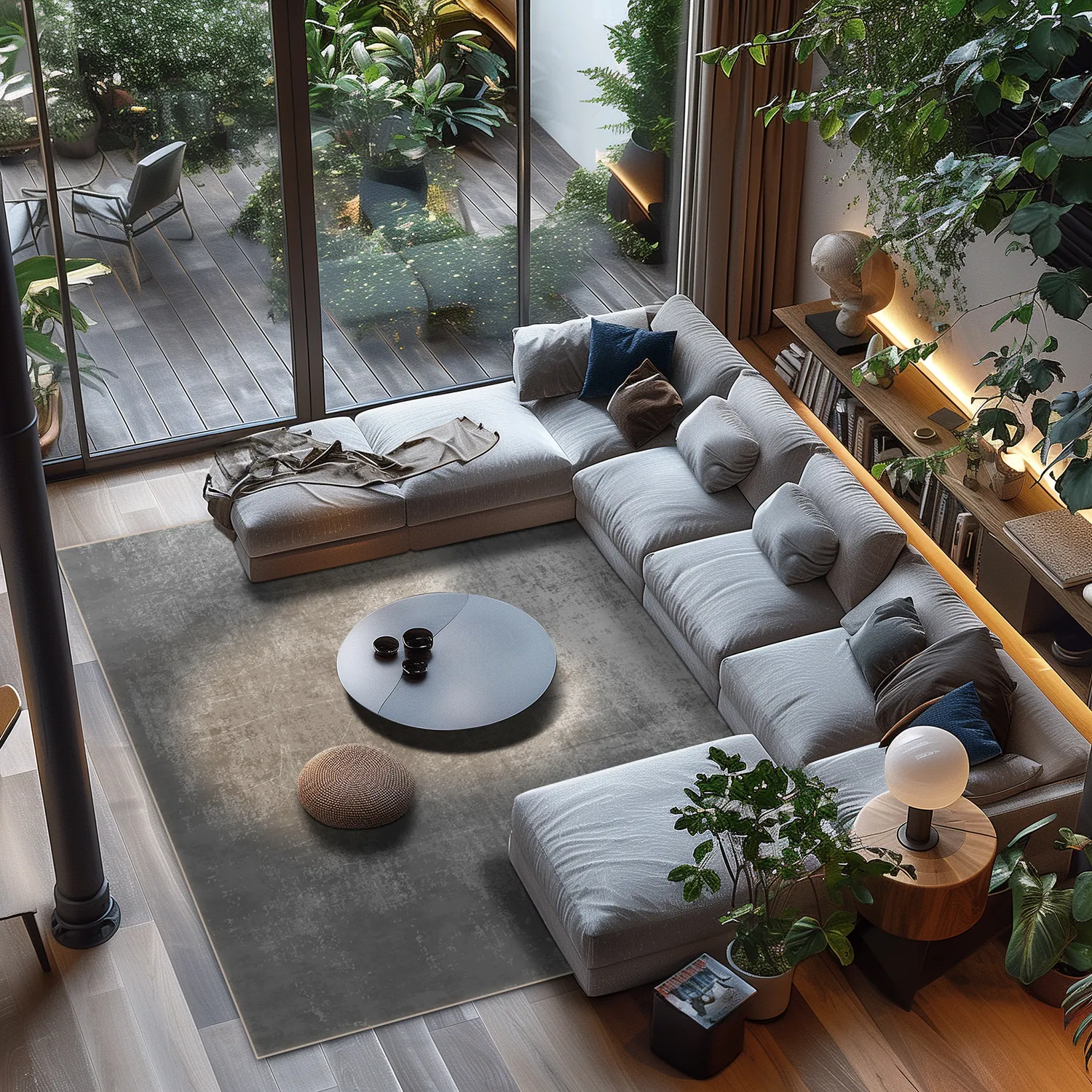 Wilton-Teppich - Lynton (dunkelgrau)