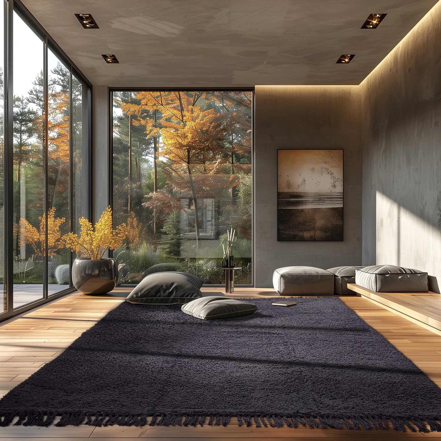 Hochflorteppiche - Alba Natural Cotton Shaggy (schwarz)