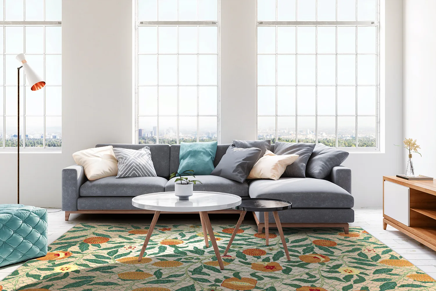 Tapis Wilton - Cosette (orange/multi)