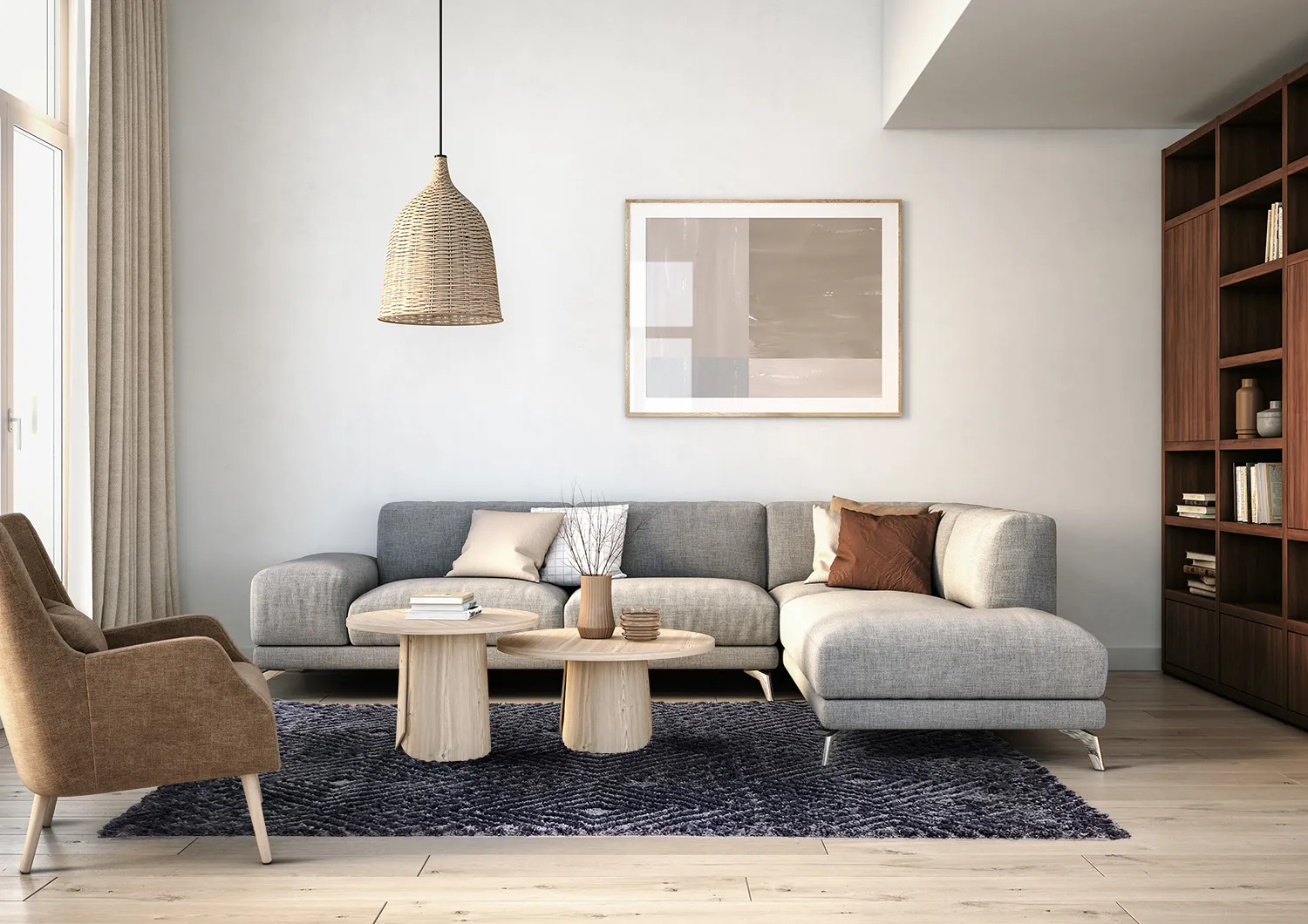 Tapis moelleux - Stettin (noir)