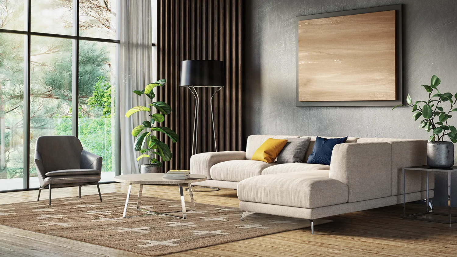 Wollteppich - Palma (beige)