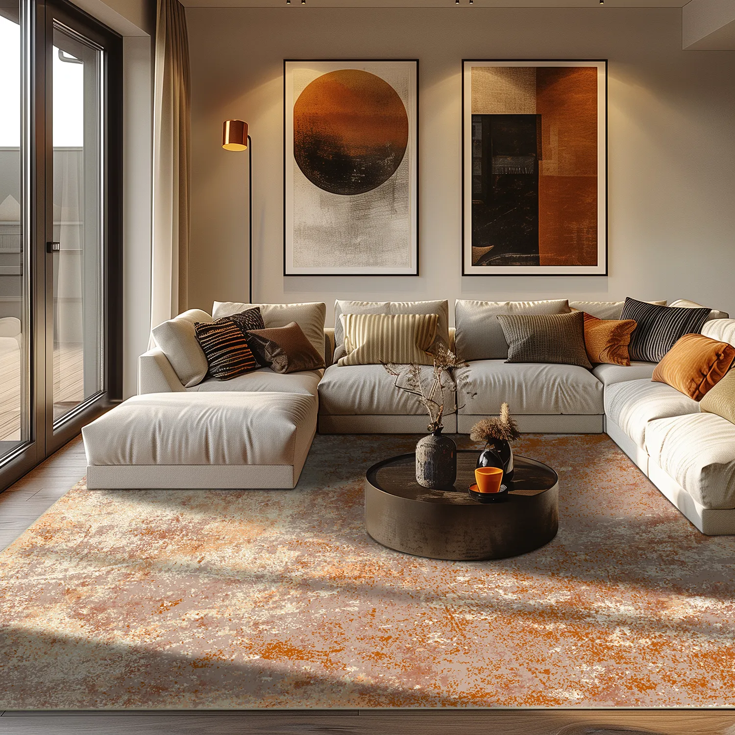 Tapis Wilton - Pavoa (orange)