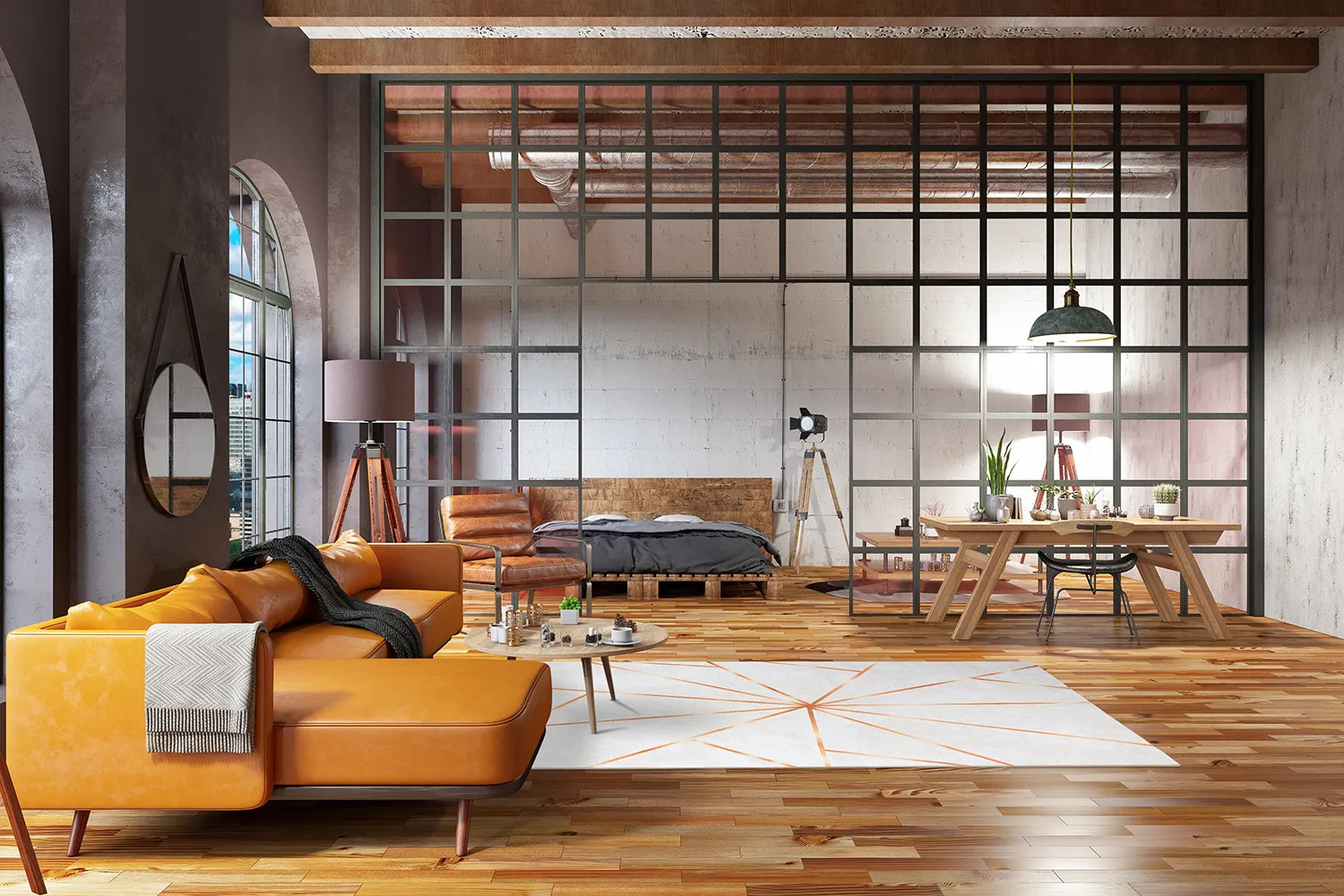 Wilton-Teppich - Bellizzi (offwhite/orange)