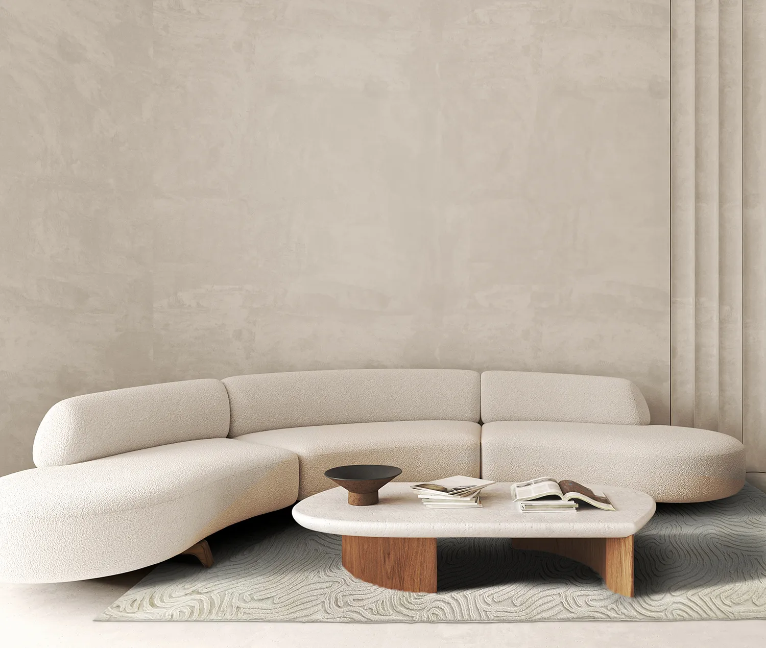 Hochflorteppiche - Amora (offwhite)